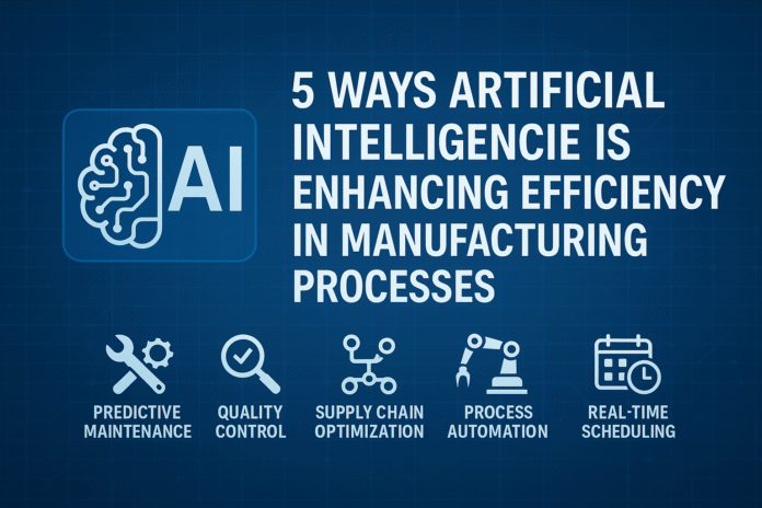 5 Ways Artificial Intelligence is Enhancing Efficiency in Manufacturing ...