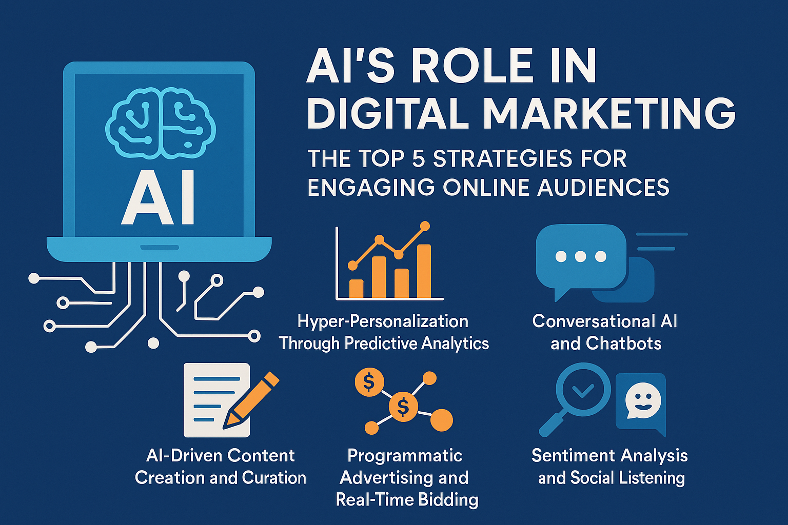 AI's Role in Digital Marketing The Top 5 Strategies for Engaging Online Audiences