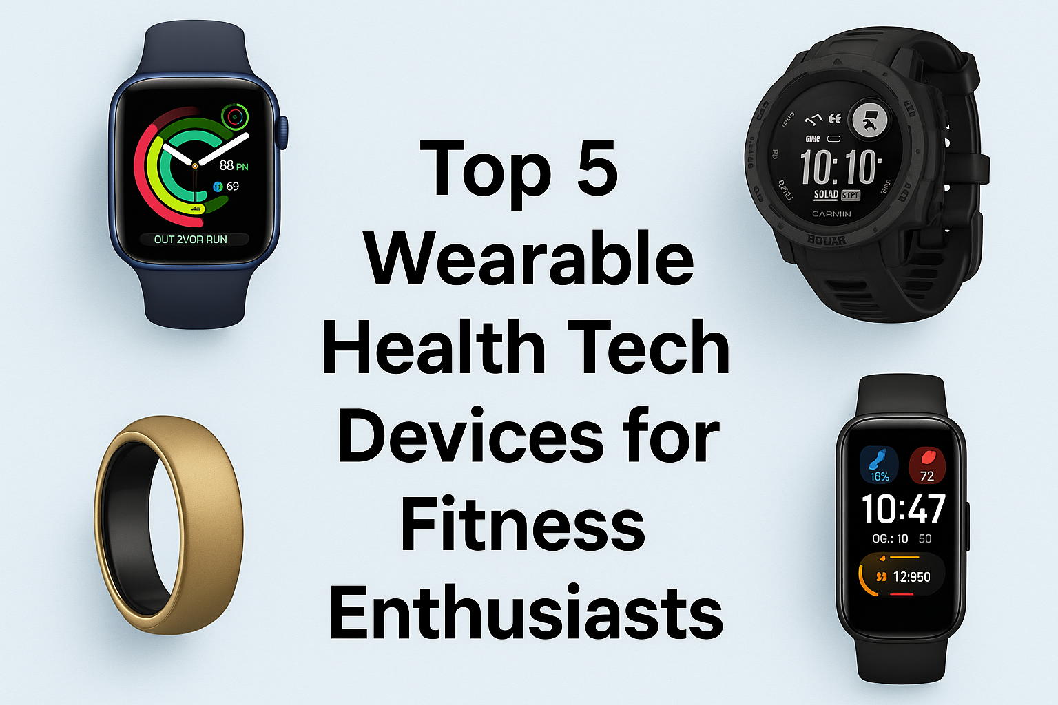 Top 5 Wearable Health Tech Devices for Fitness Enthusiasts