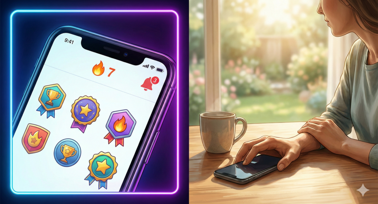 Gamification of social apps streaks, badges and addiction