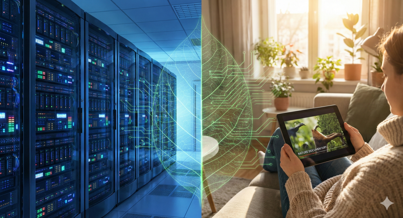 Sustainable Digital Practices Reducing the Carbon Footprint of Streaming