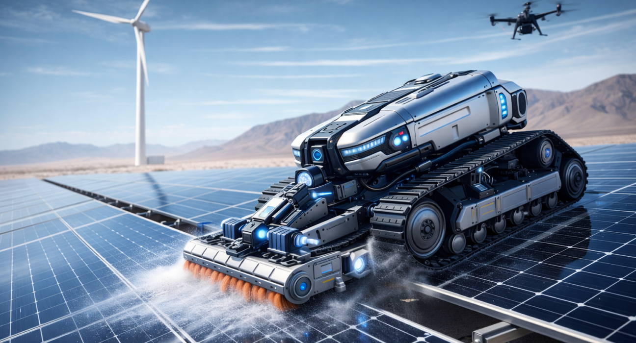 Renewable Energy Robotics: Solar and Wind Farm Maintenance Guide