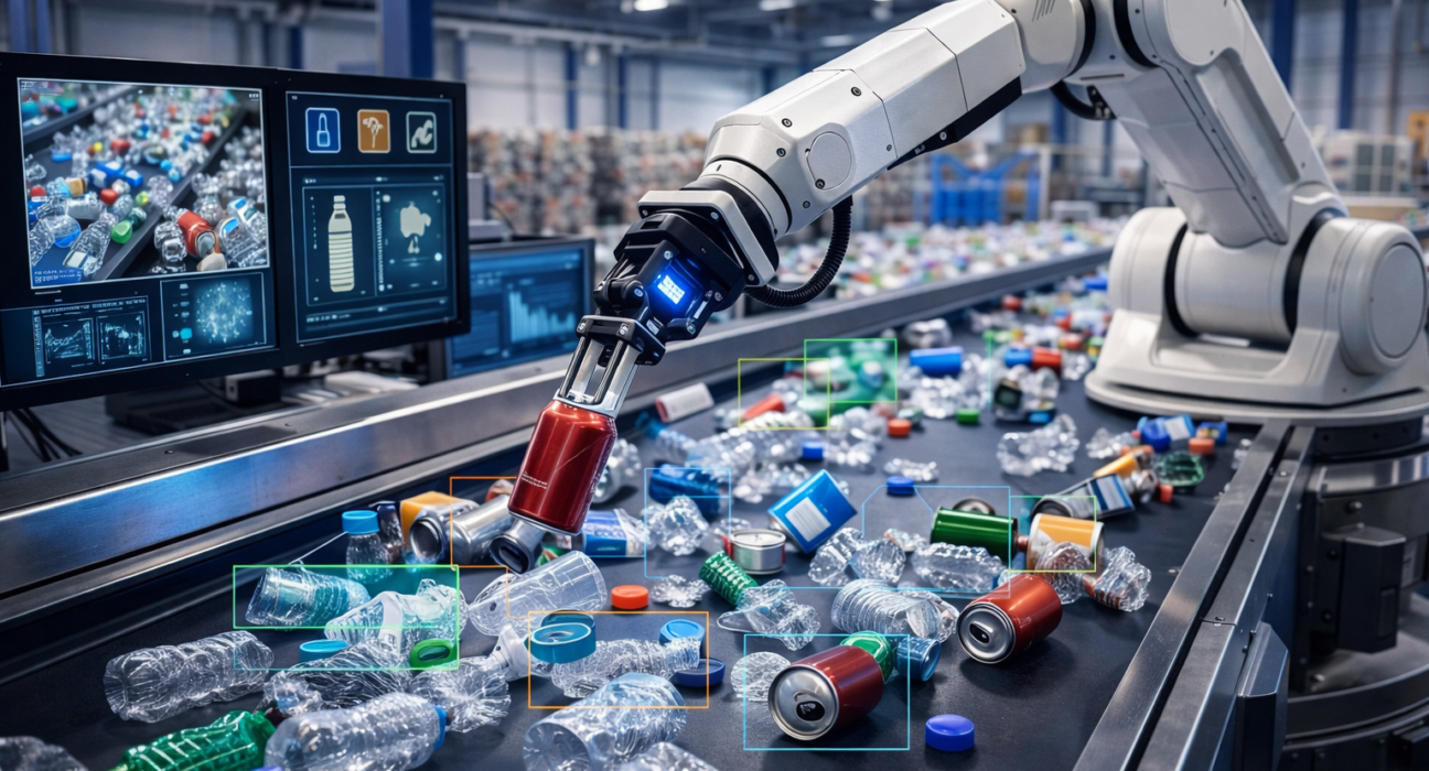 Robots in the Circular Economy: Automated Sorting and Recycling