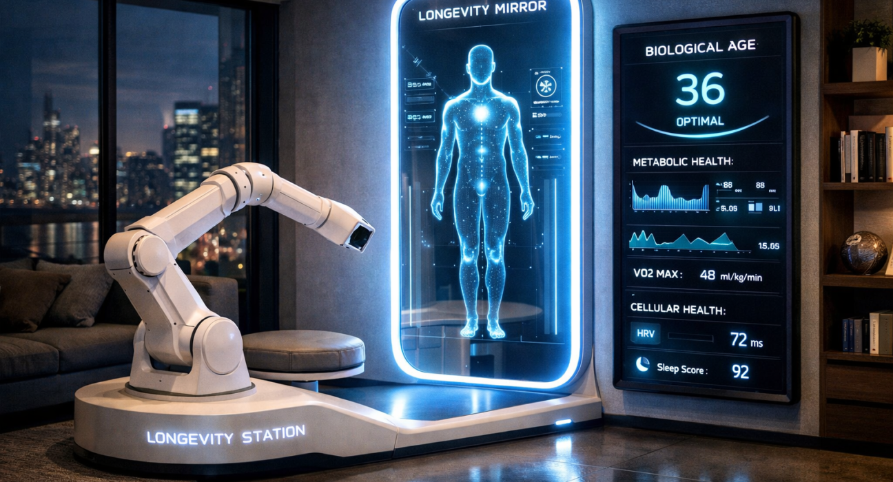 The Future of Longevity Stations: At-Home Diagnostic Robots