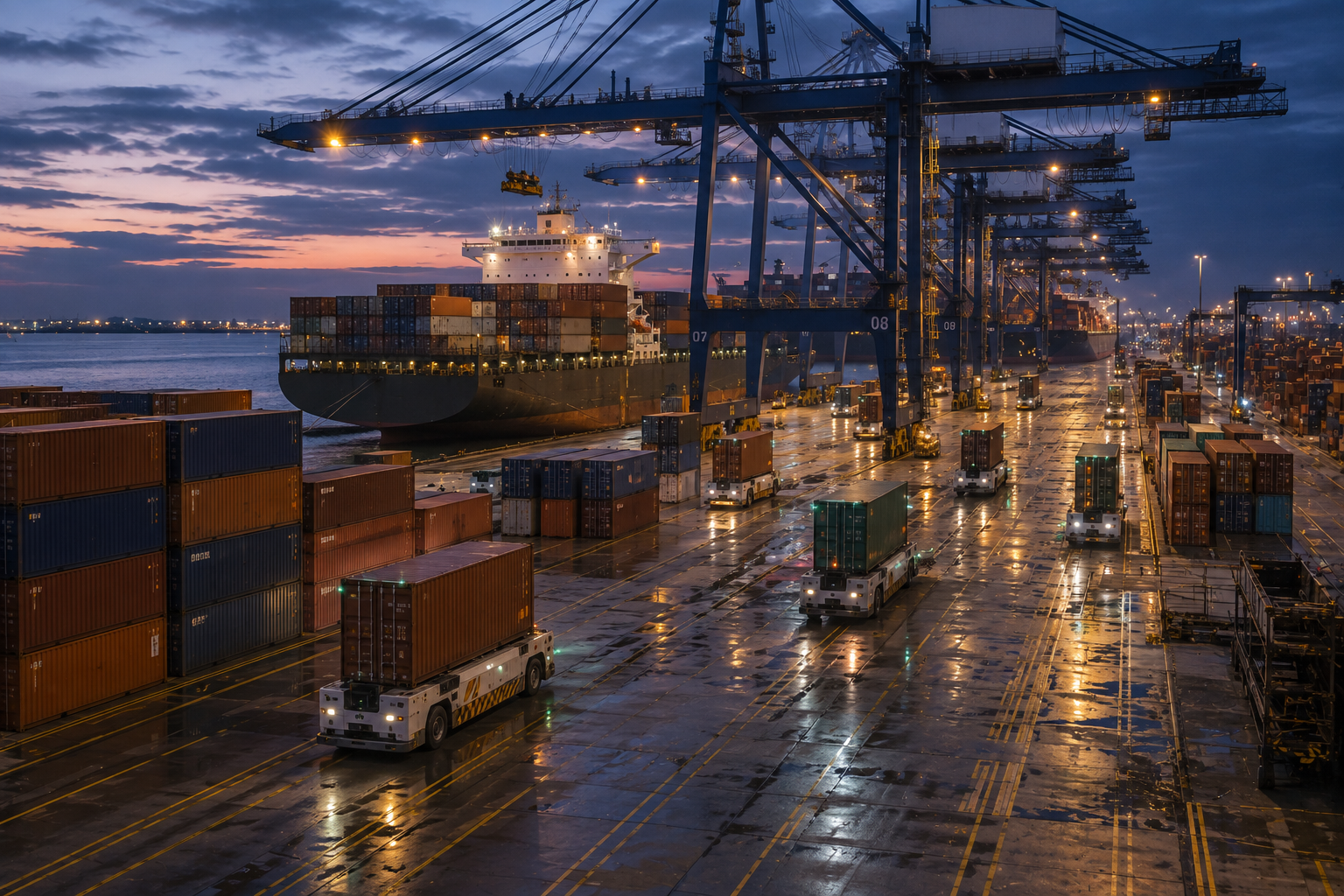 Autonomous Yard Trucks and Port Automation