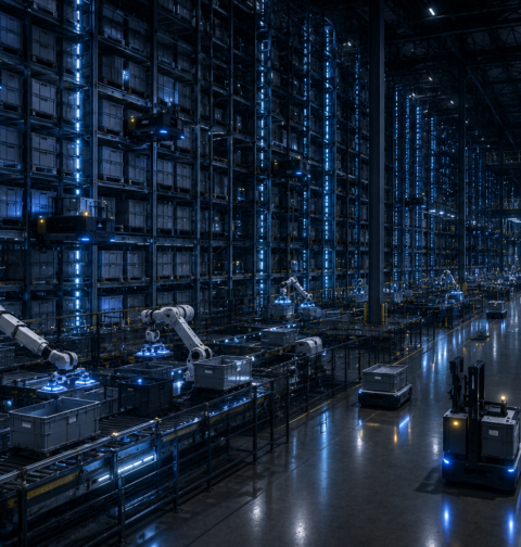 Dark Warehouses Fully Lights-Out Fulfilment Centres