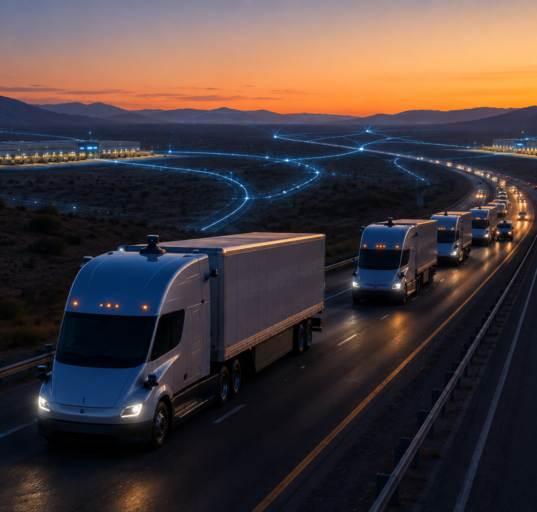 Middle-Mile Autonomous Trucking Regulation, Routes, and Economics