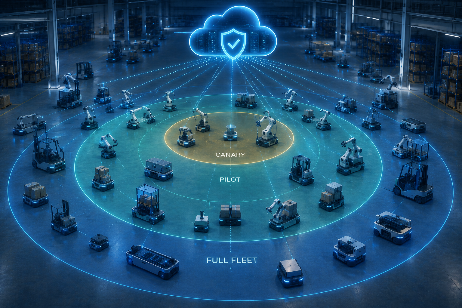 Over-the-Air Updates for Robot Fleets Without Breaking Safety Cases