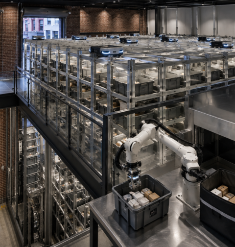 Robotic Micro-Fulfilment in Urban Retail