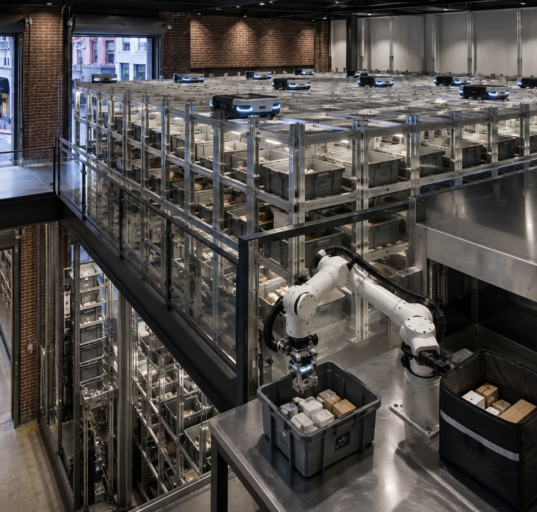 Robotic Micro-Fulfilment in Urban Retail
