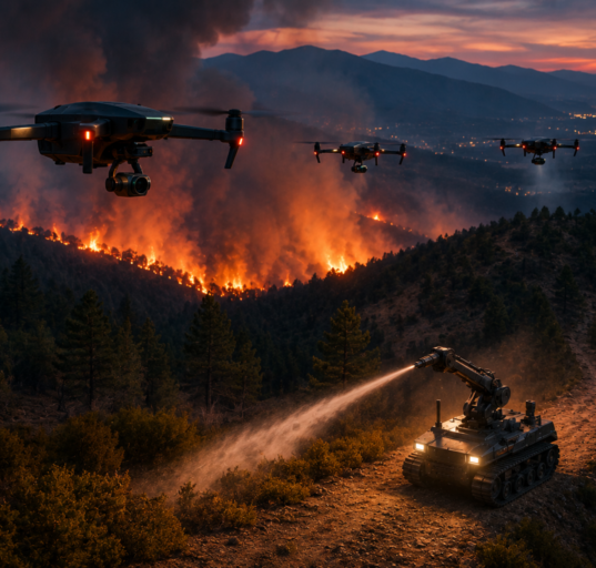 Wildfire Detection and Response Robotics